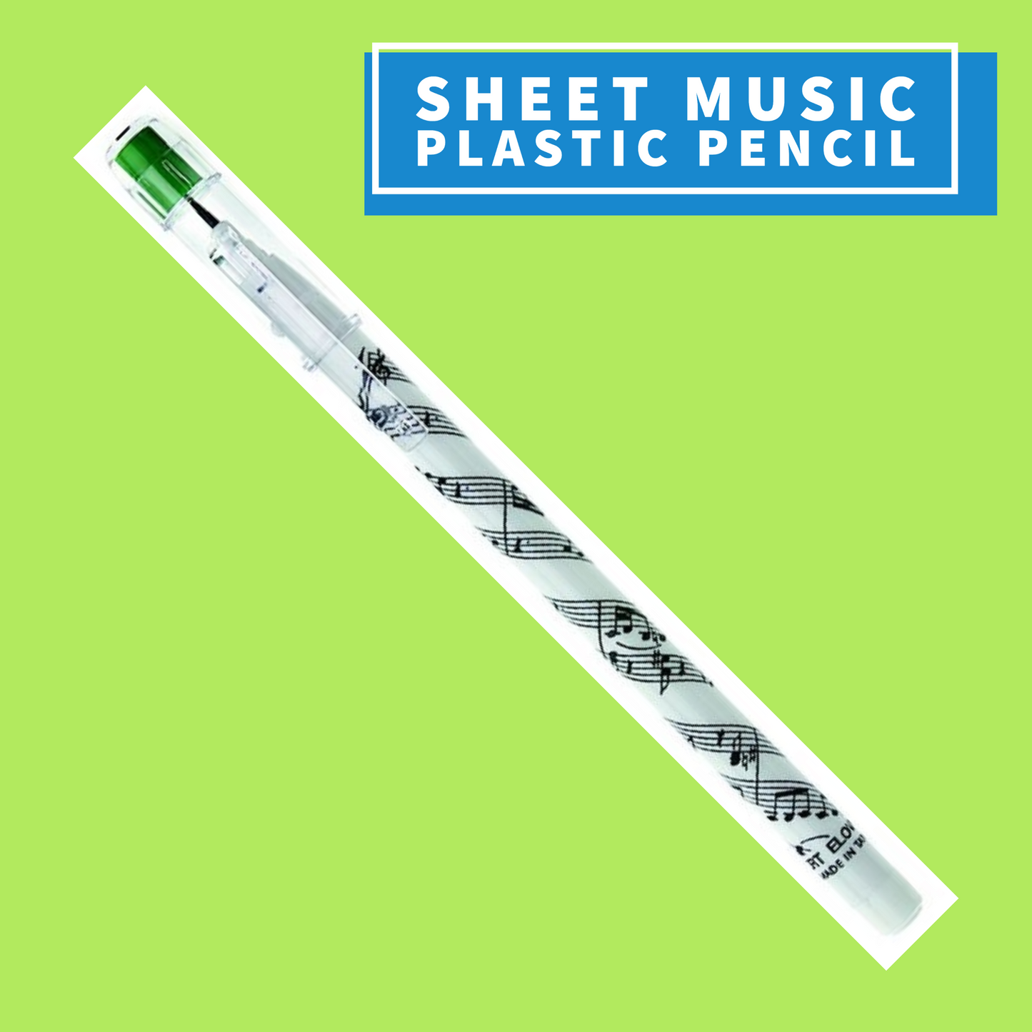 Sheet Music Plastic Pencil