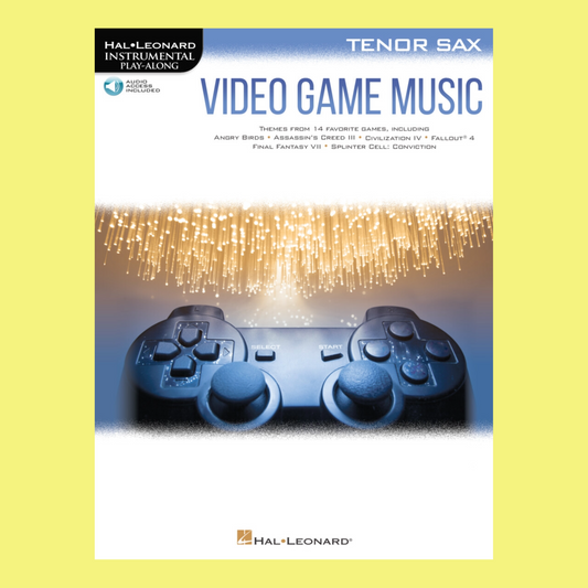 Video Game Music For Tenor Saxophone Play Along Book/Ola