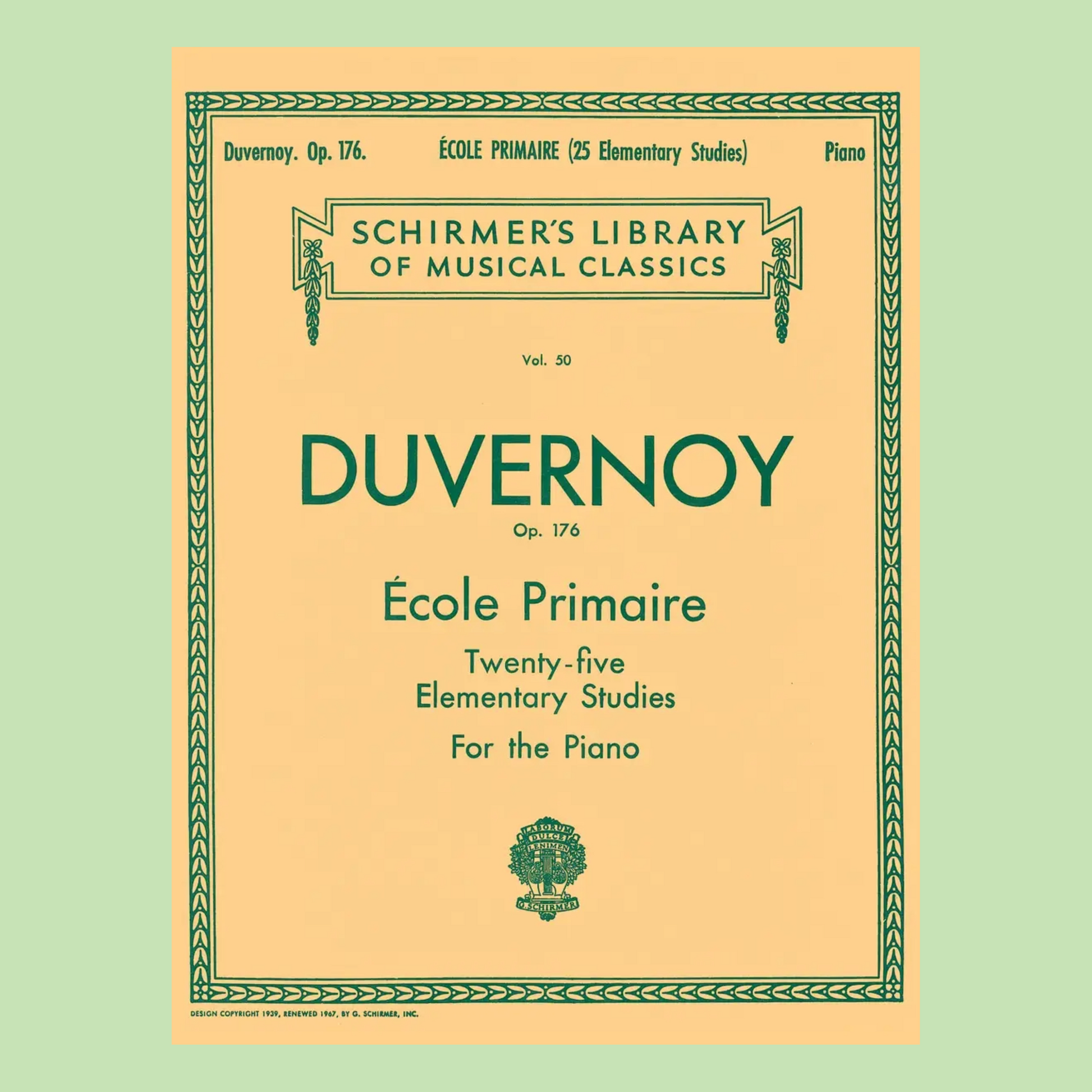 Duvernoy - 25 Elementary Studies Op 176 Piano Book