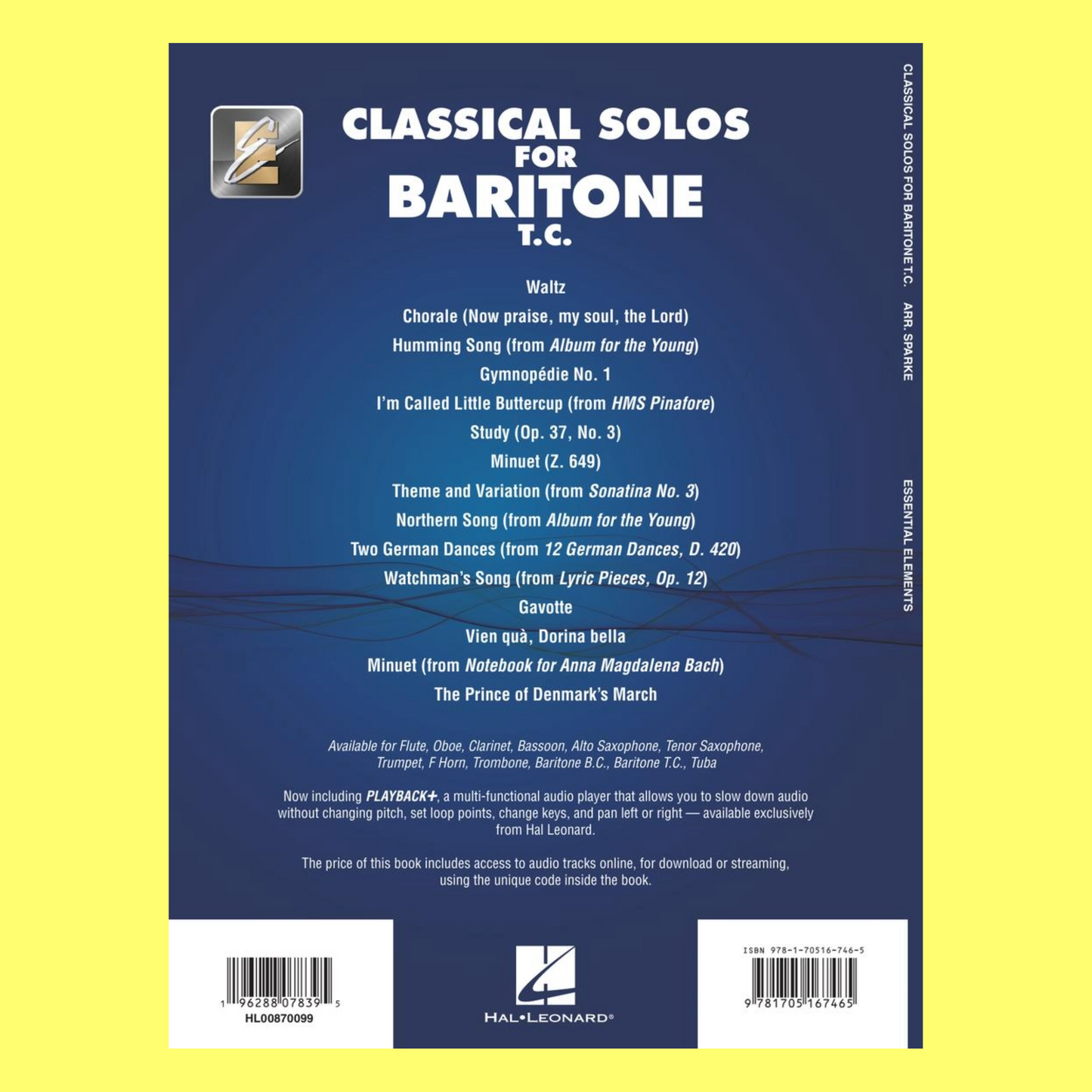 Classical Solos For Baritone T.C Book/Olm