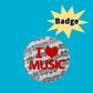 I Love Music Badge