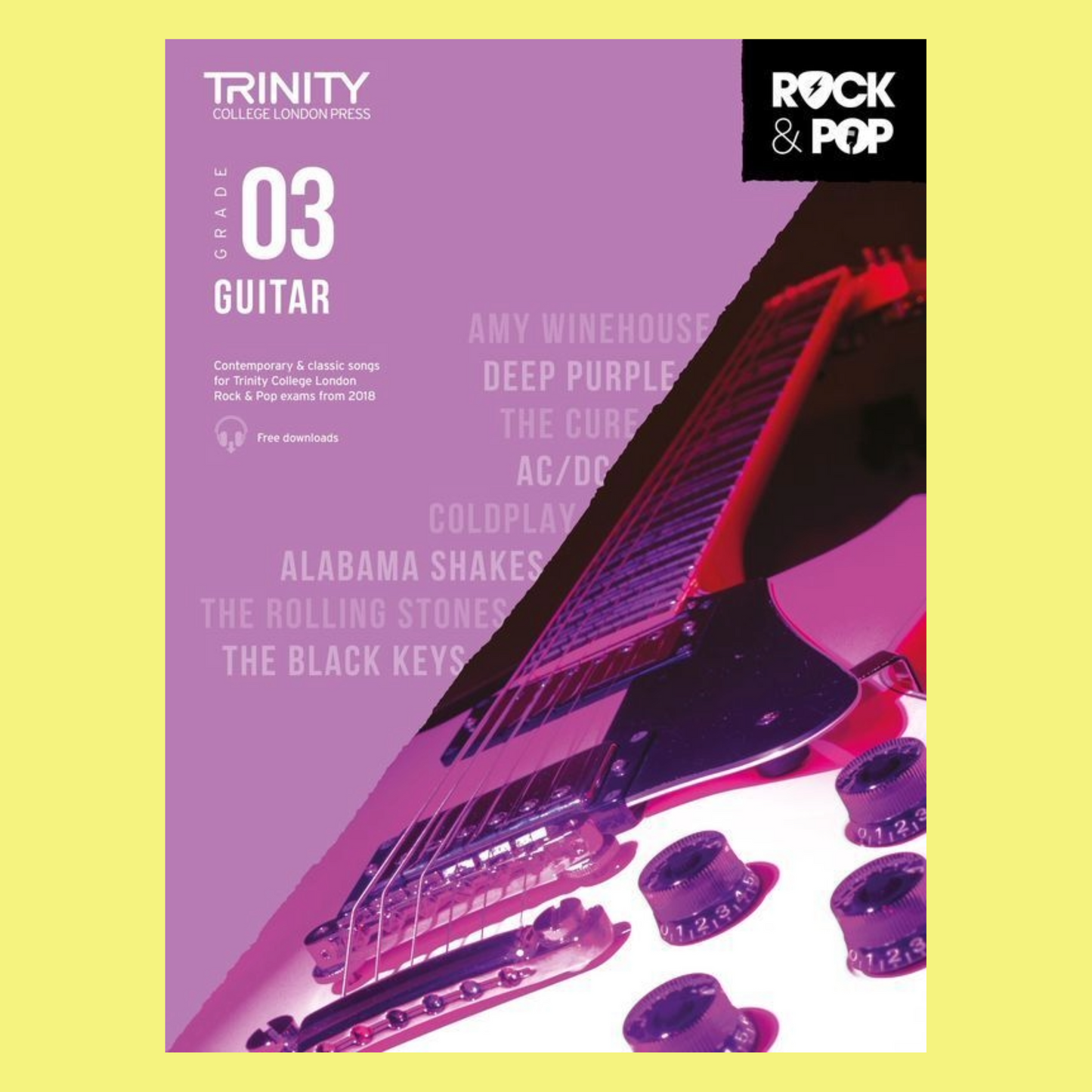 Trinity Rock & Pop Guitar Grade 3 Book (2018)