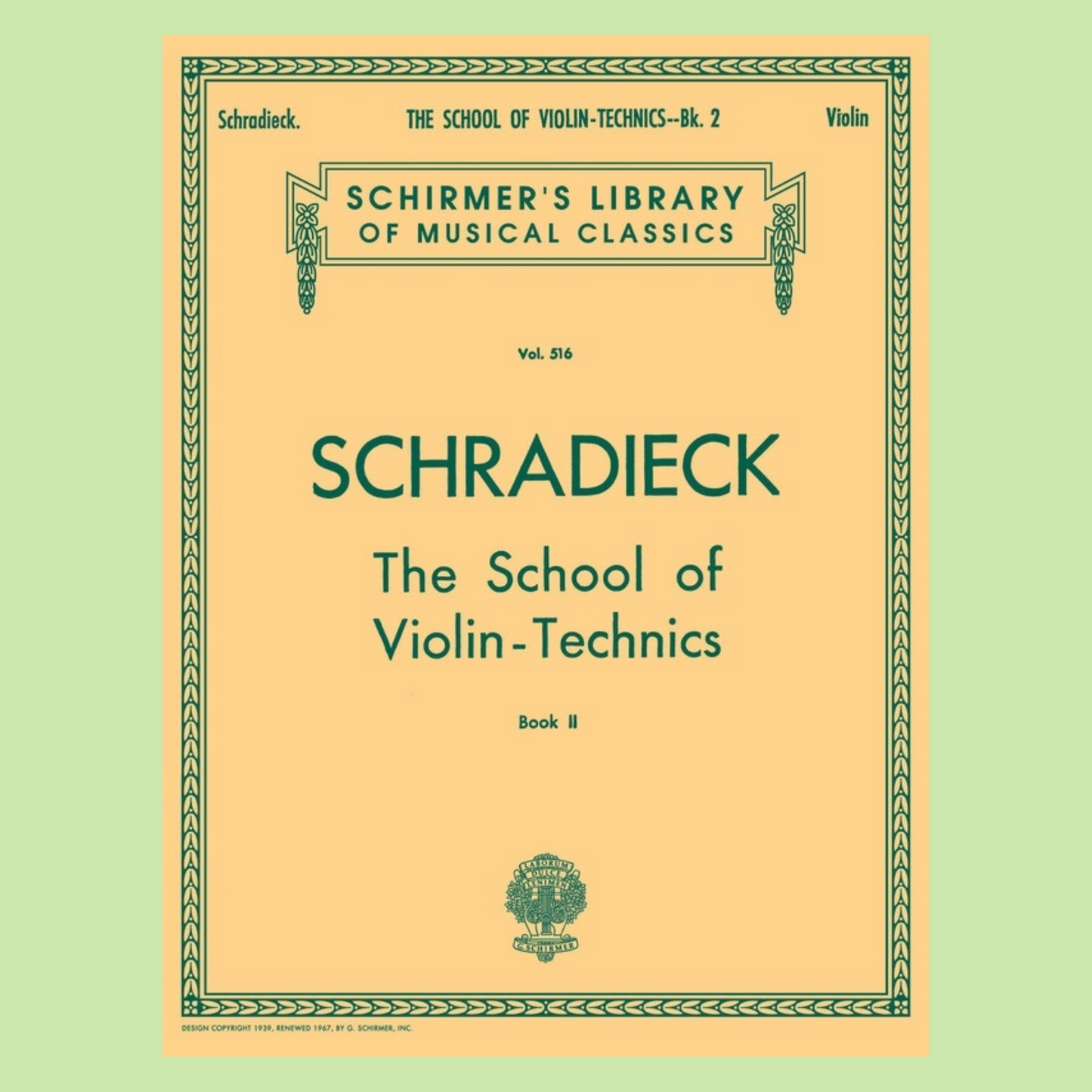 Schradieck - School Of Violin Technics - Book 2