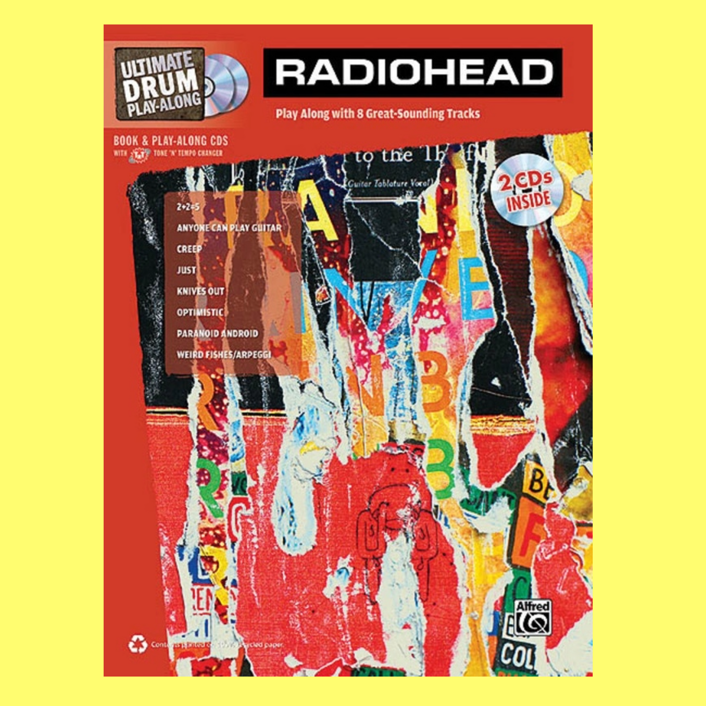 Radiohead - Ultimate Drum Play Along Book/Cd