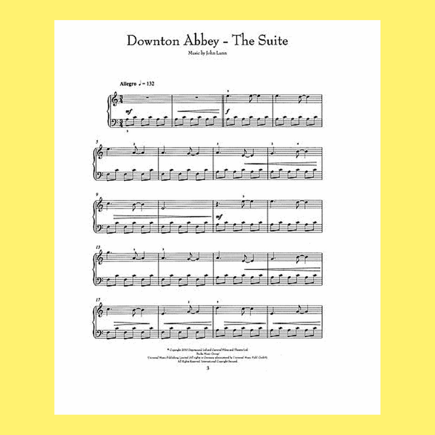 Downton Abbey For Easy Piano Book