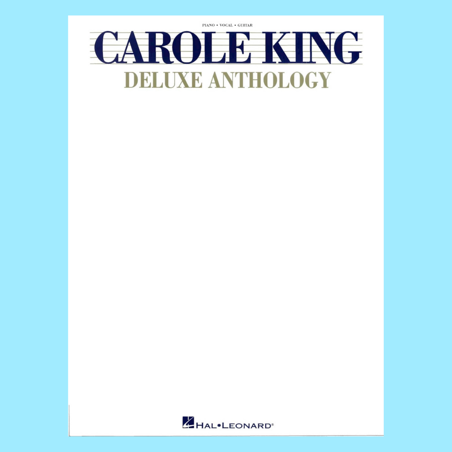 Carole King - Deluxe Anthology Piano/Vocal/Guitar Songbook