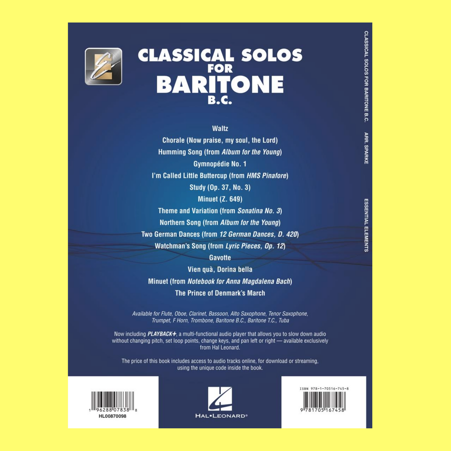 Classical Solos For Baritone B.C Book/Olm