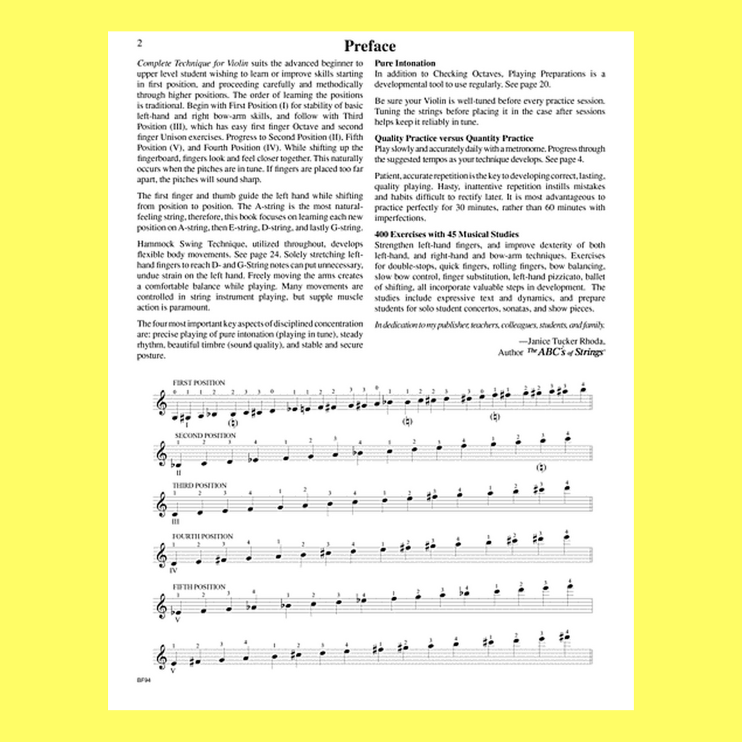 Complete Technique for Violin Book 1 (400 Exercises and 45 Musical Studies in Positions 1-5)