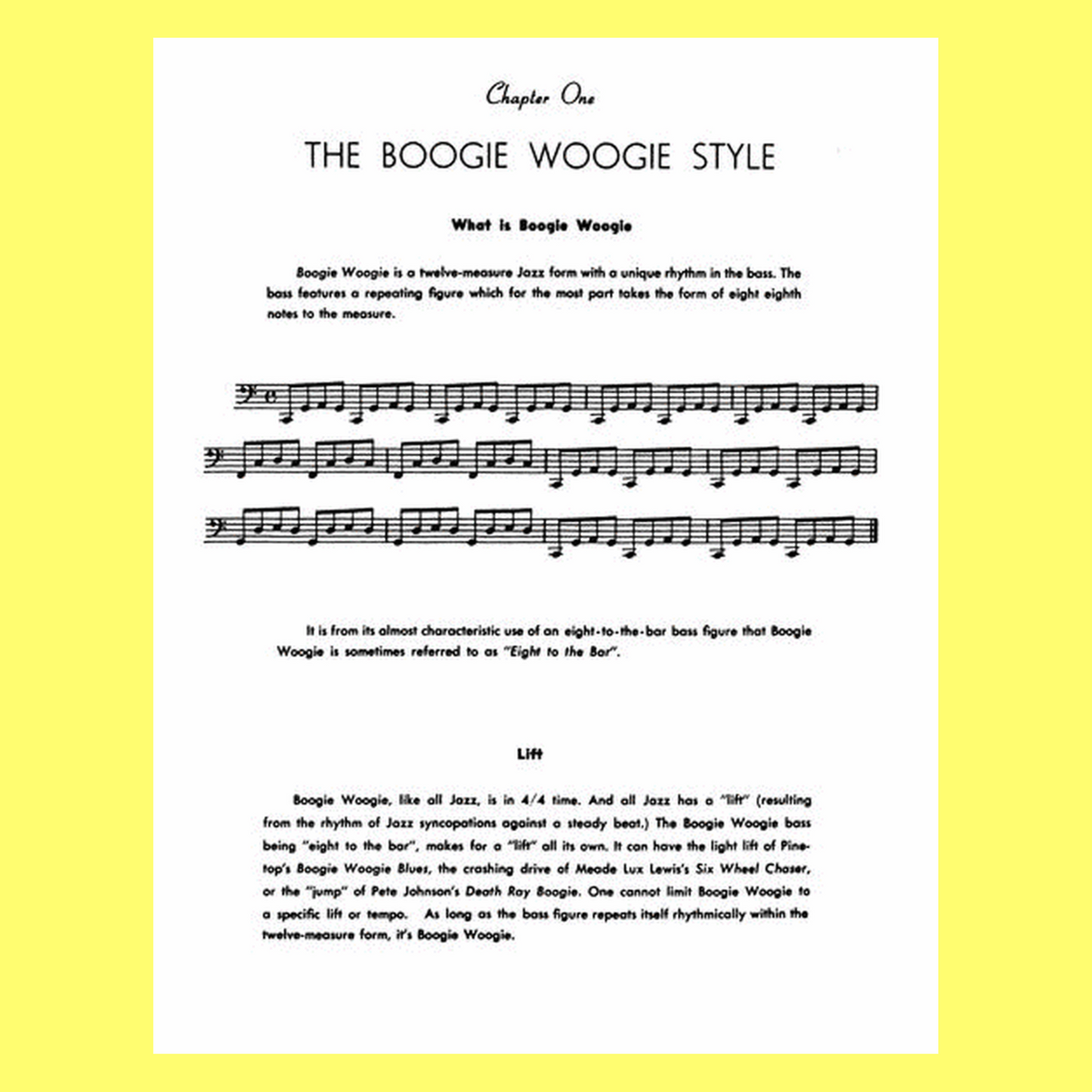 Boogie Woogie For Beginners Piano Book