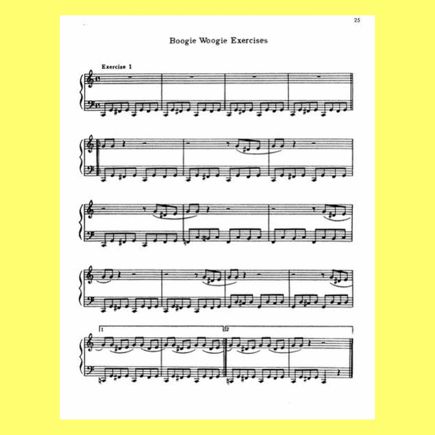 Boogie Woogie For Beginners Piano Book