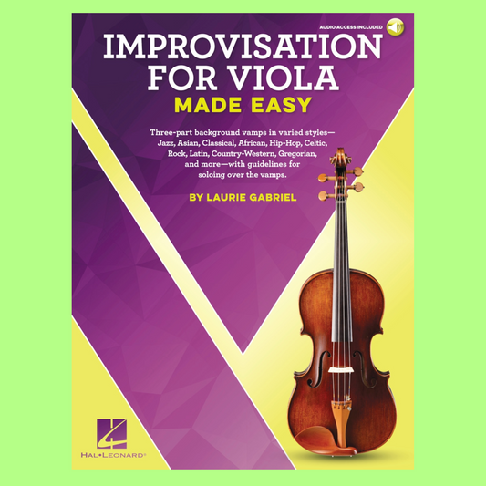 Improvisation For Viola Made Easy Book/Ola