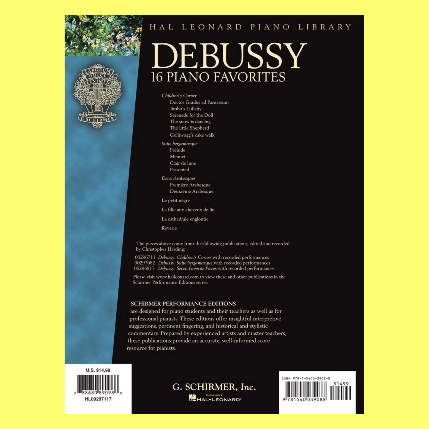 Debussy - 16 Piano Favorites Book