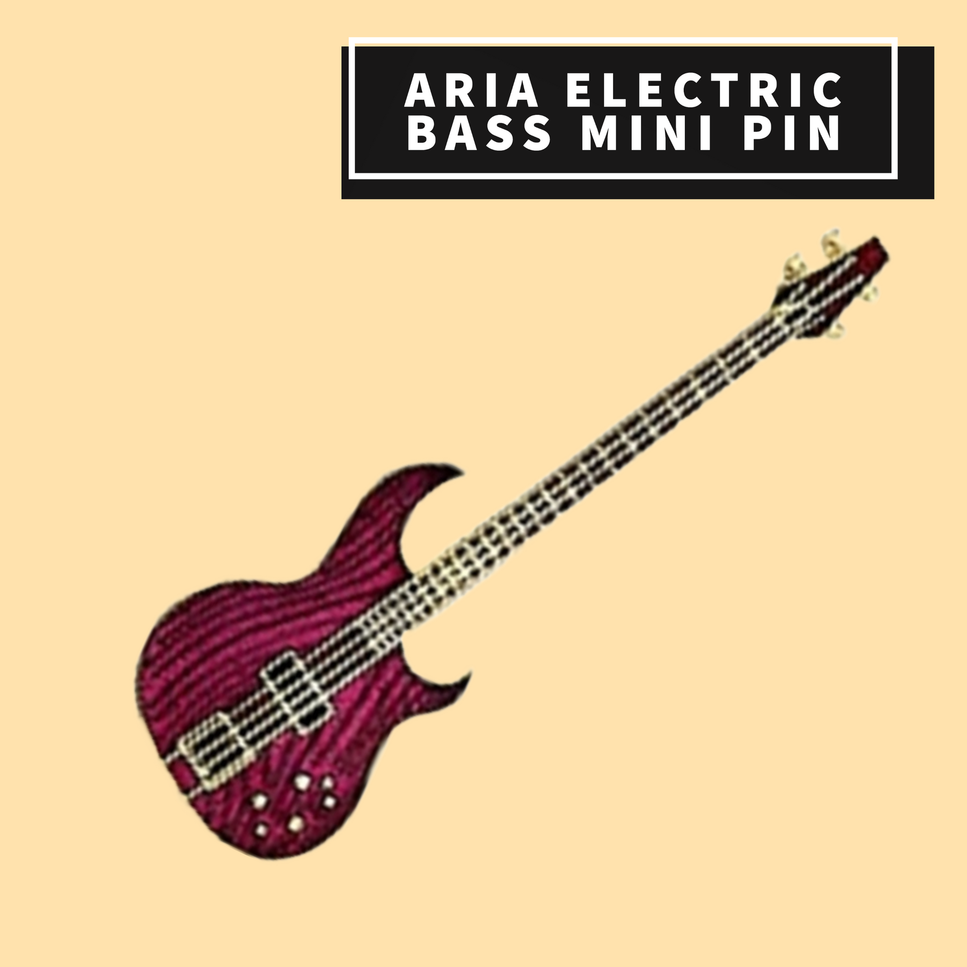 Aria Electric Bass Mini Pin