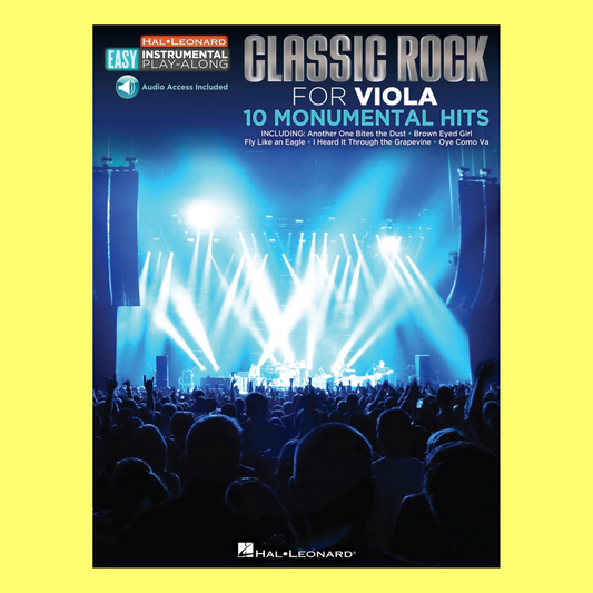 Classic Rock Viola Instrumental Play Along Book/Ola