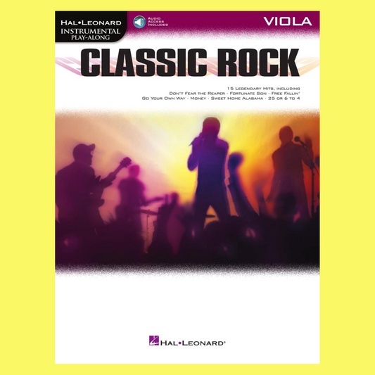 Classic Rock For Viola Play Along Book/Ola