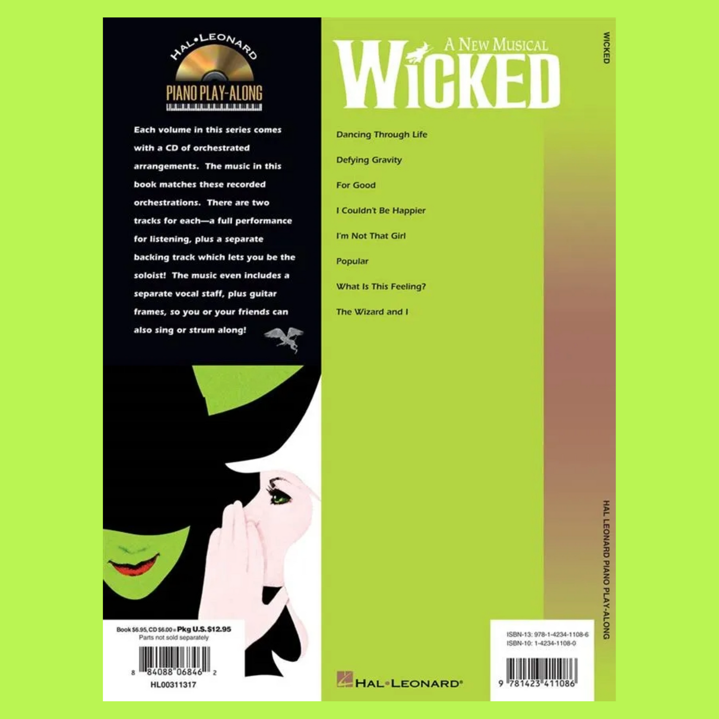 Wicked Piano Play Along Volume 46 Book/Ola