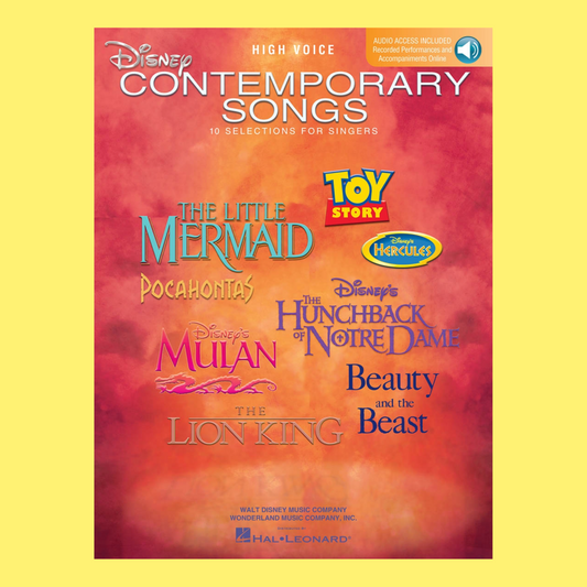 Disney Contemporary Songs - High Voice Book/Ola