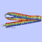 Colourful Rainbow Music Notes Lanyard - (45cm)