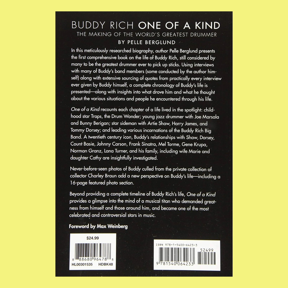 Buddy Rich One Of A Kind Book (The Making of the World's Greatest Drummer)