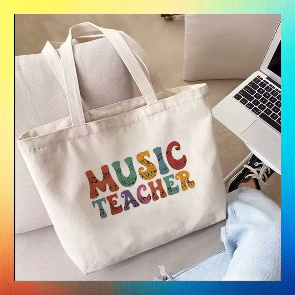 Music Teacher Tote Carry Bag (40cm x 34cm)