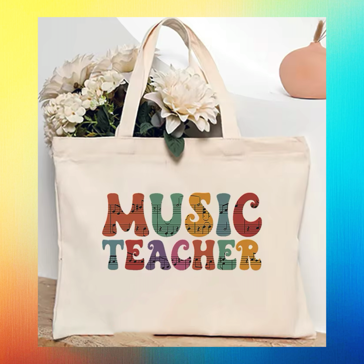 Music Teacher Tote Carry Bag (40cm x 34cm)