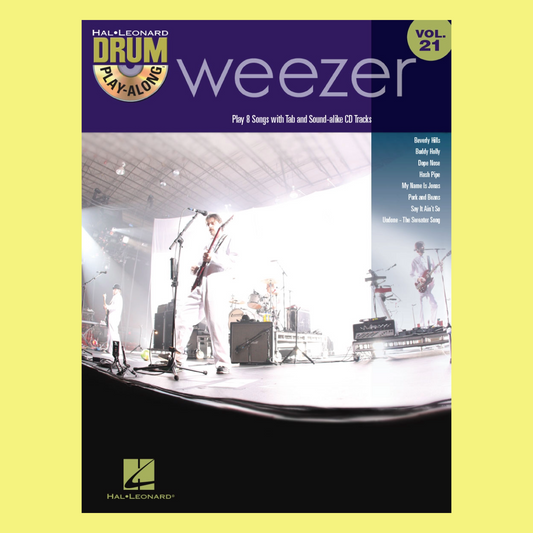 Weezer Drum Play Along Volume 21 Book/Cd