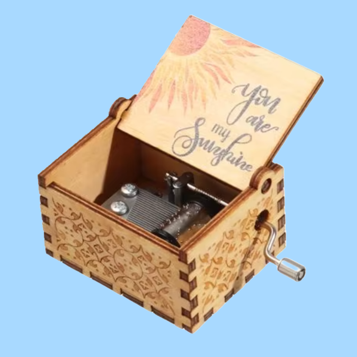 You Are My Sunshine Mini Music Box (Wooden)