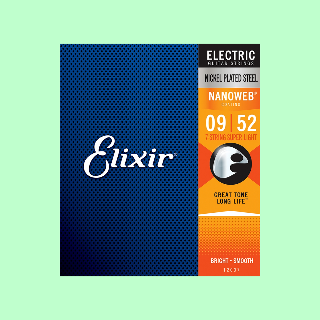 Elixir 12007 Electric Nanoweb 7-String Super Light 9-52