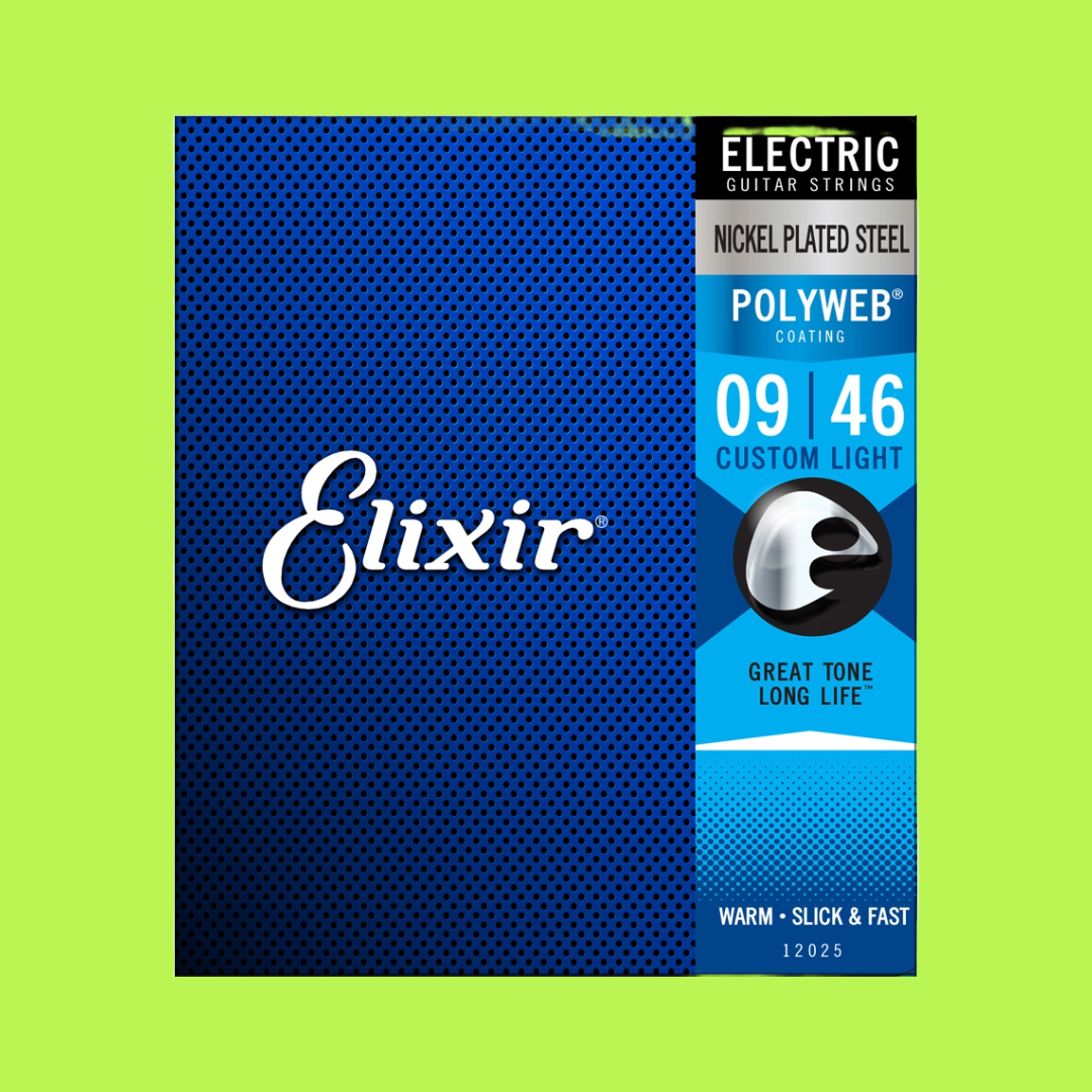 Elixir 12025 Electric Polyweb Nickel Custom Light 9-46