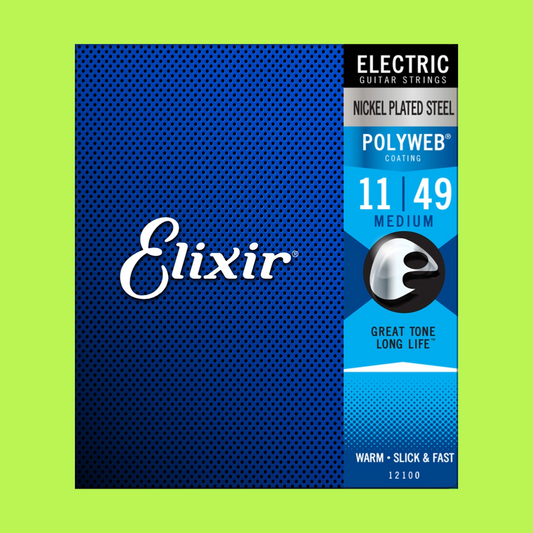 Elixir 12100 Electric Polyweb Nickel Medium 11-49