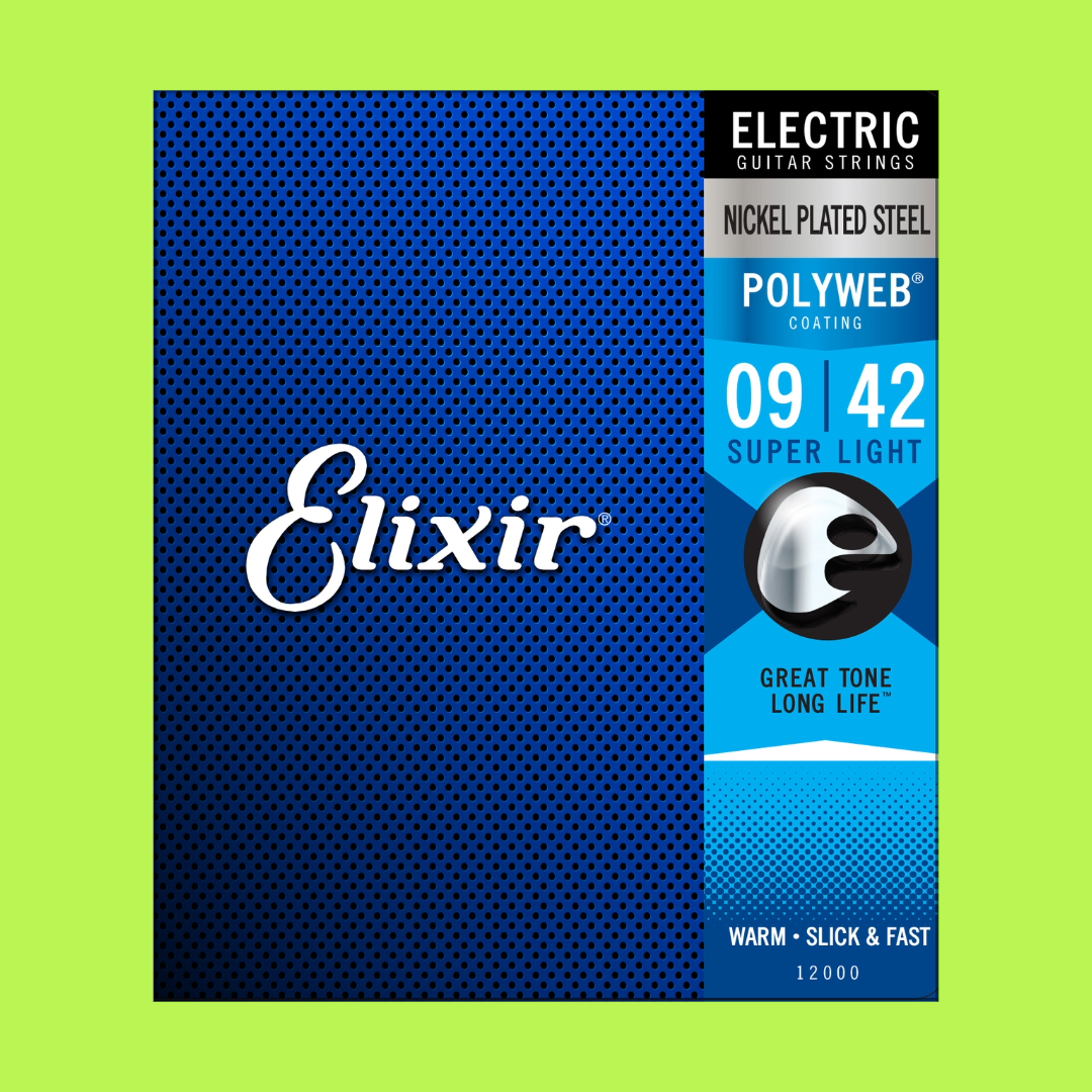 Elixir 12000 Electric Polyweb Nickel Super Light 9-42