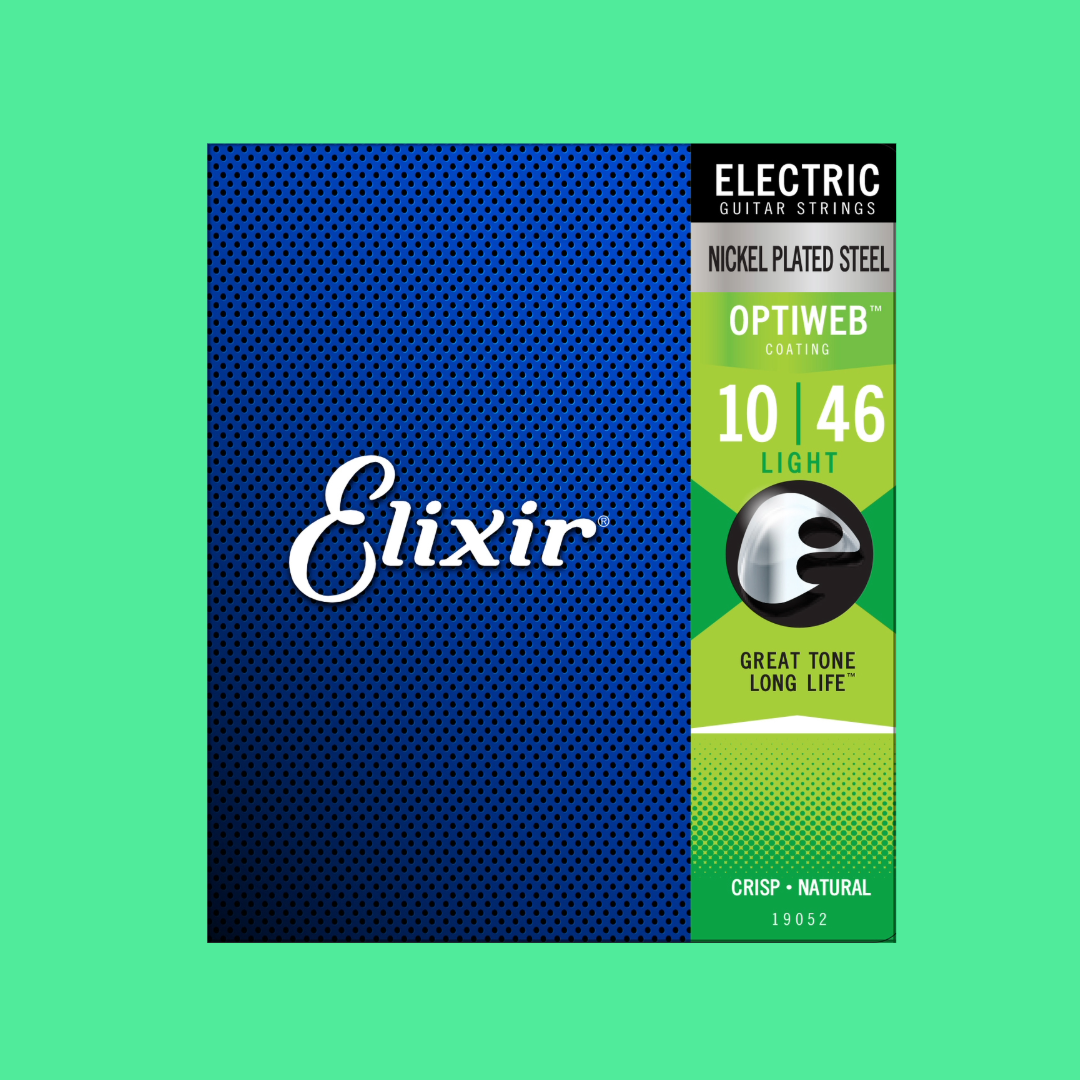 Elixir 19052 Optiweb Electric Guitar Nickel Light 10-46 String Set