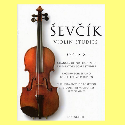 Otakar Sevcik Violin Studies - Opus 8 Book (New Edition)