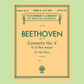 Beethoven - Concerto No.5 In E-Flat Emperor Op.73  - 2 Pianos 4 Hands Book