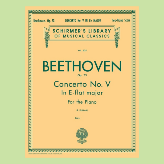 Beethoven - Concerto No.5 In E-Flat Emperor Op.73  - 2 Pianos 4 Hands Book