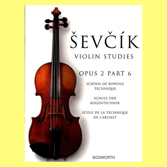 Sevcik Violin Studies - Opus 2 Part 6 Book (New Edition)