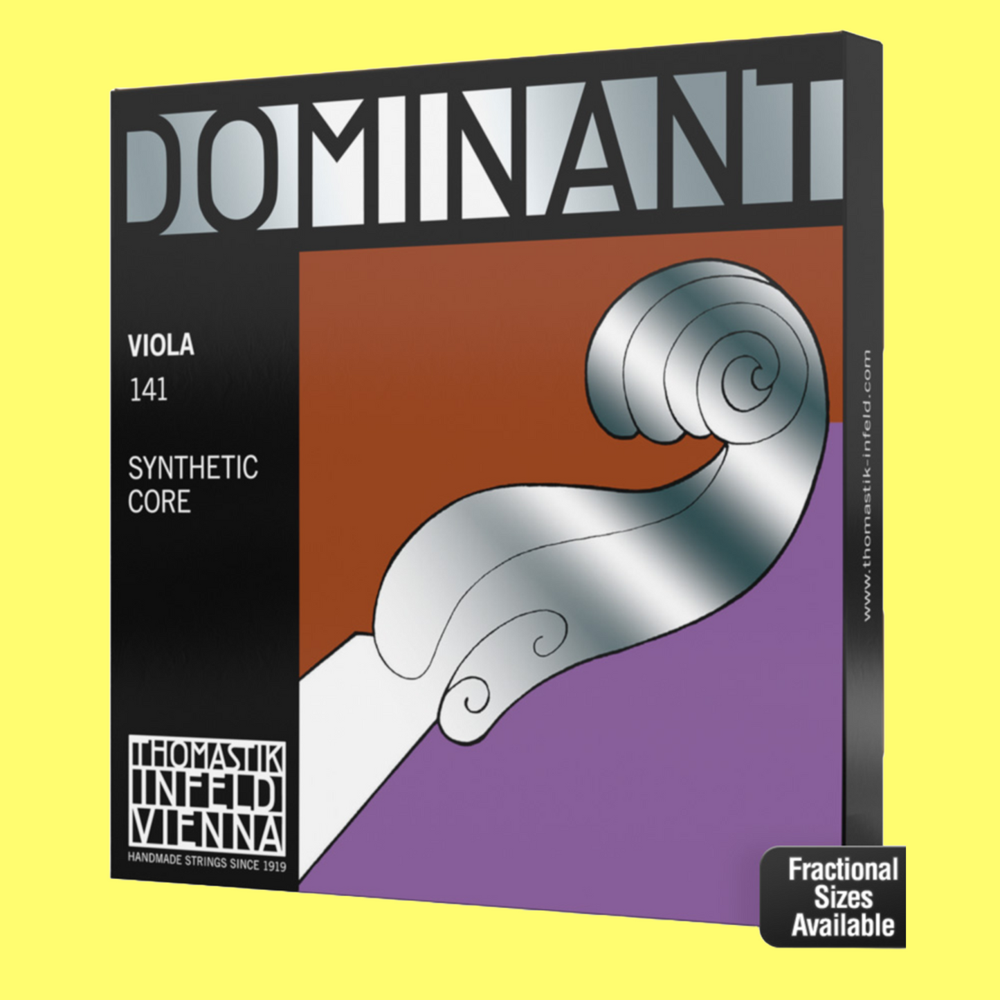 Thomastik 141H Dominant Viola 1/2 String Set Synthetic Core