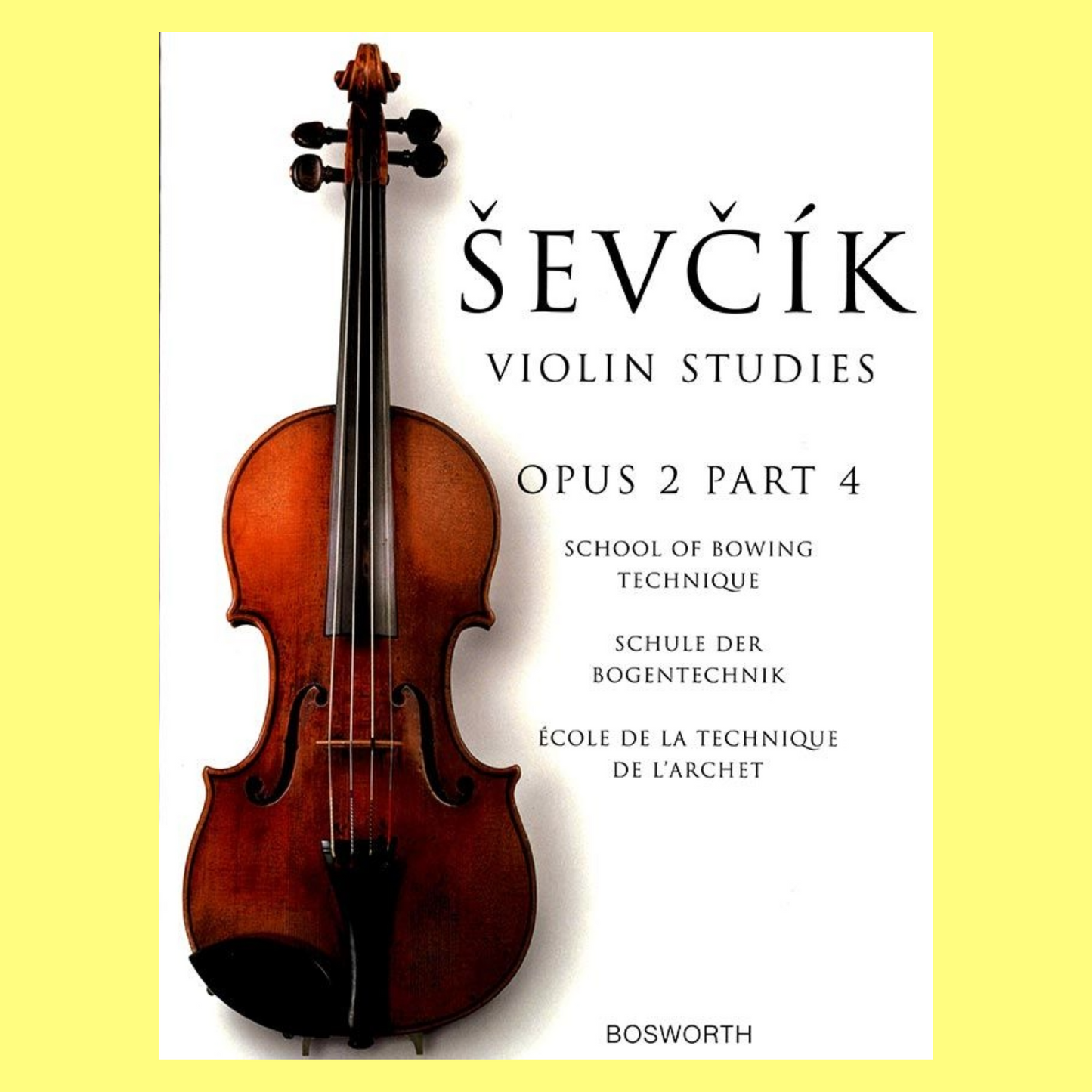 Sevcik Violin Studies - Opus 2 Part 4 Book (New Edition)