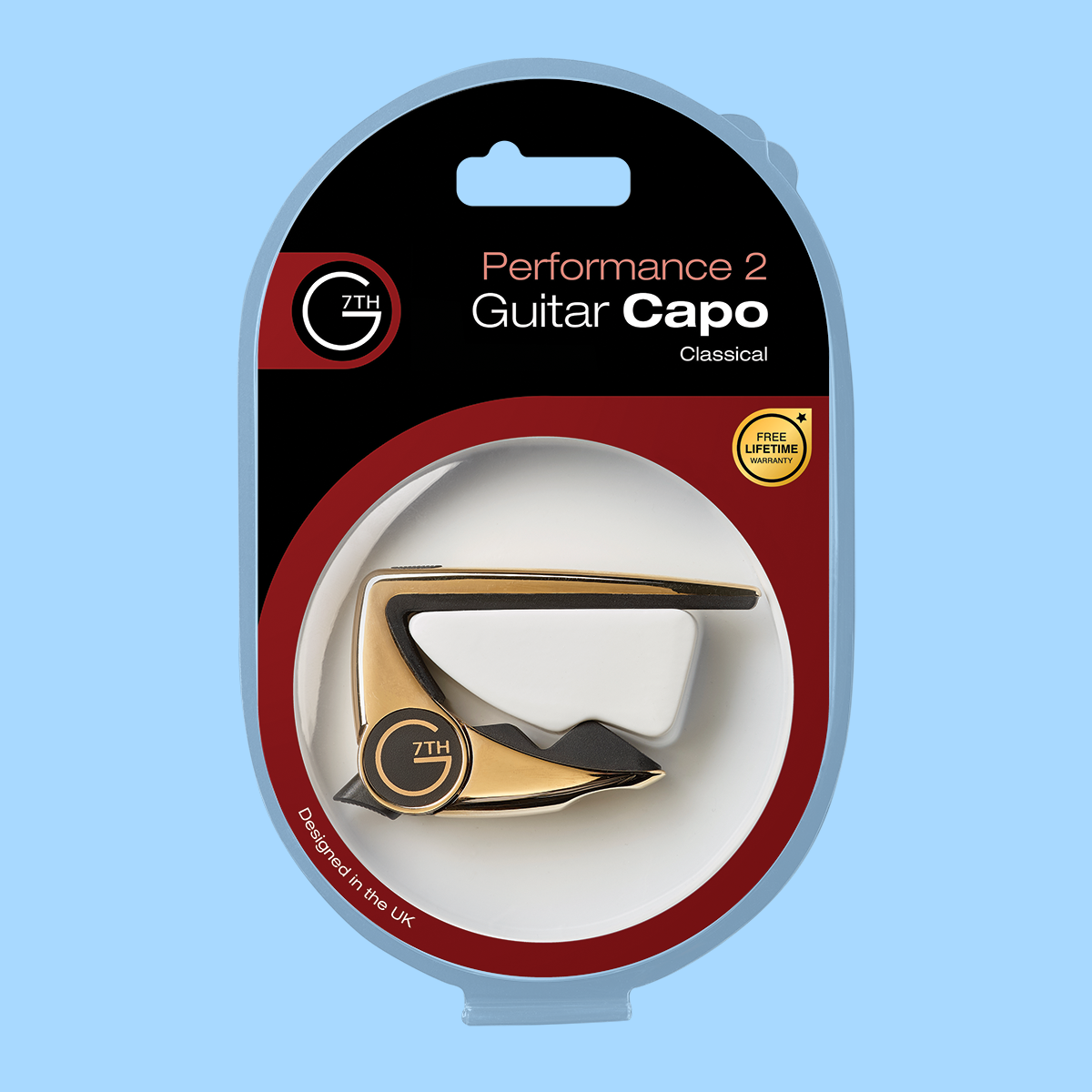 G7 Performance 2 Classic Guitar Capo - Gold