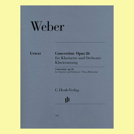 Weber - Concertino Op 26 Clarinet/Piano