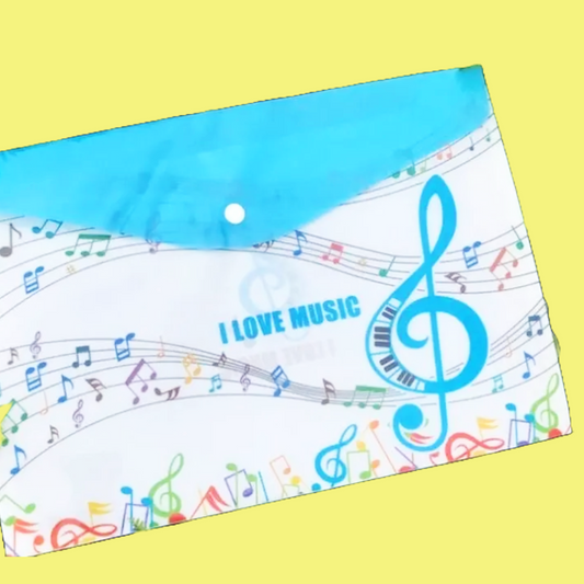 A4 Music Themed Sheet Music/Lesson Book Folders (2 Pack)