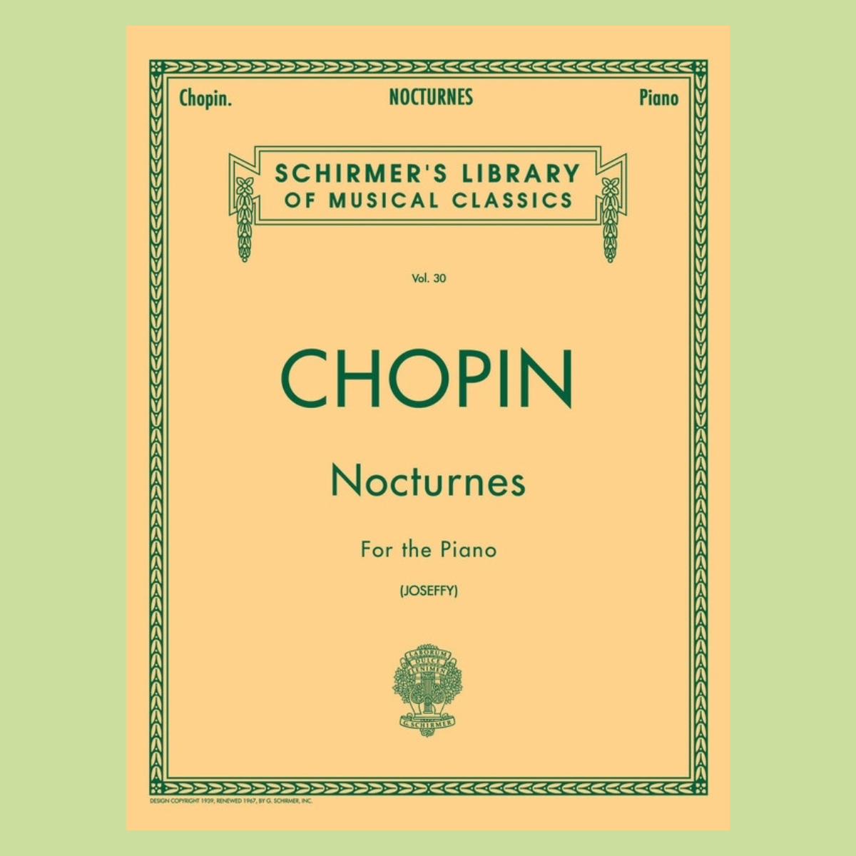 Frederic Chopin - Nocturnes For Piano Book