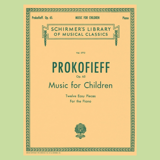 Prokofieff - Music For Children Op 65 Piano Book (12 Easy Pieces for the Piano)