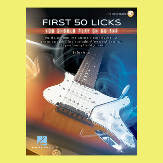 First 50 Licks You Should Play On Guitar Tab Book/Ola