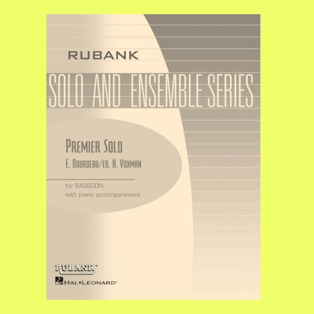 Rubank - Premier Solo Bassoon with Piano Accompaniment