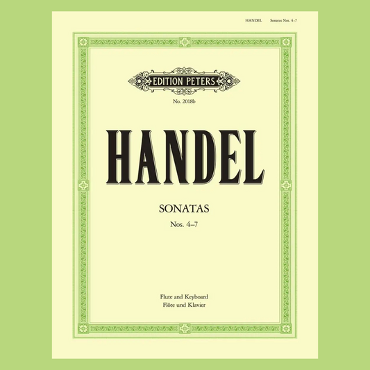 Handel - Sonatas Volume II - Nos 4-7 For Flute with Piano Accompaniment Book