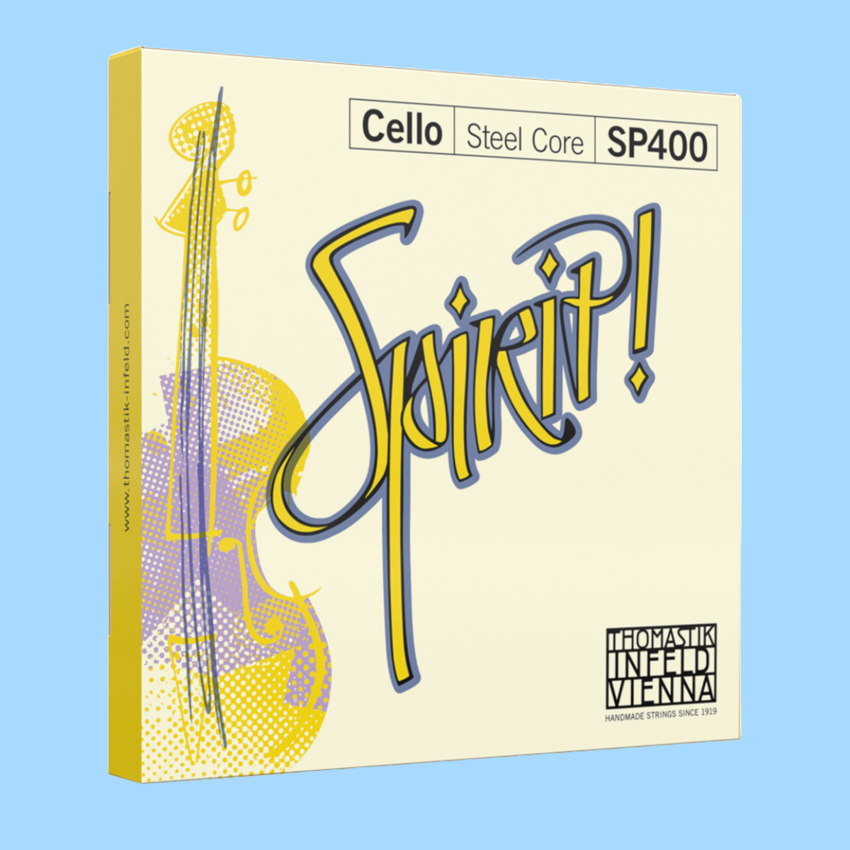 Thomastik SP400 Spirit 4/4 Cello Carbon Steel String Set