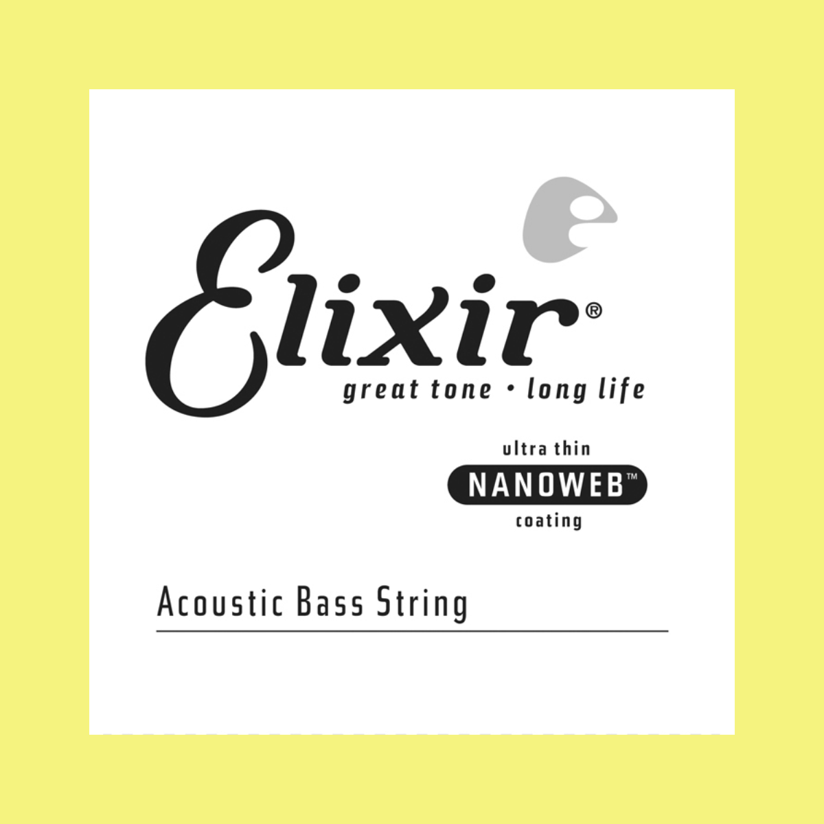 Elixir 15825 Nanoweb Acoustic Bass Guitar Single String - Gauge: 0.125