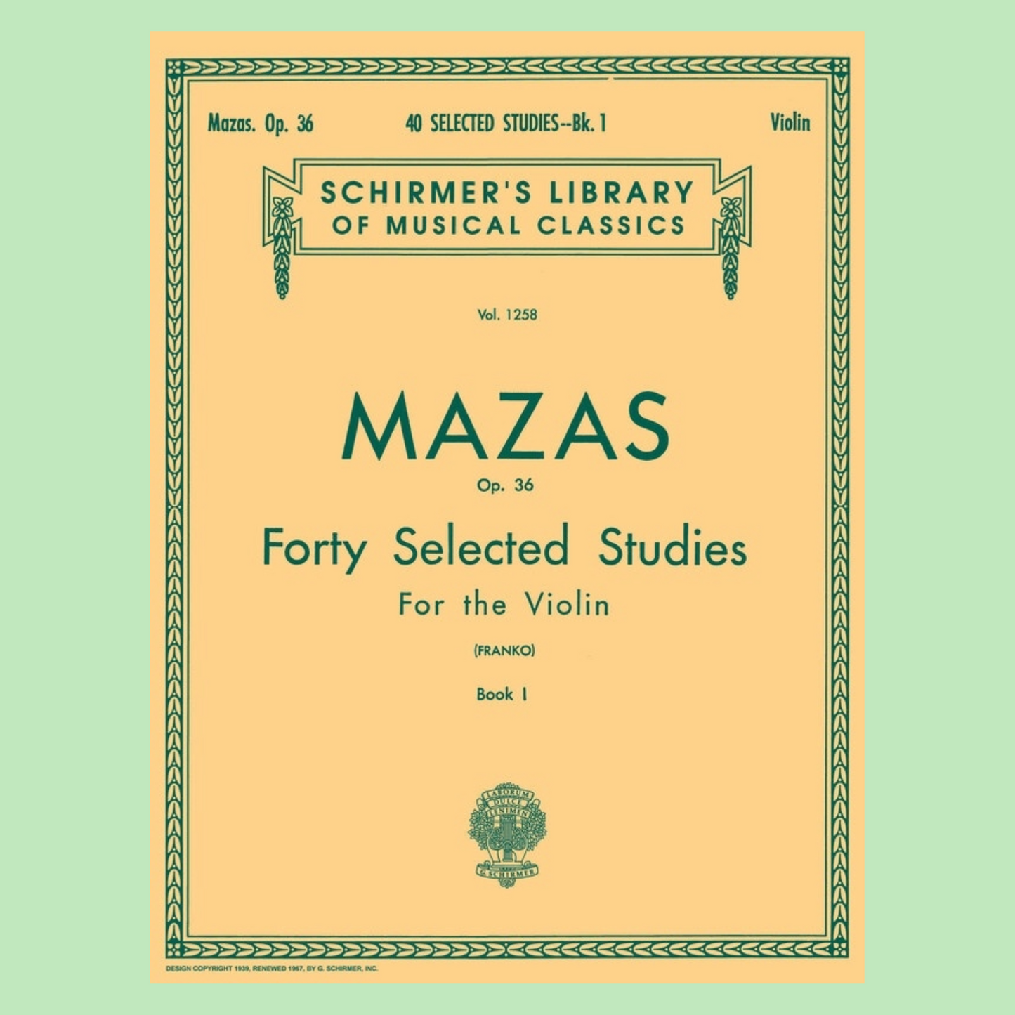 Mazas - 40 Selected Studies Op 36 Violin Book 1