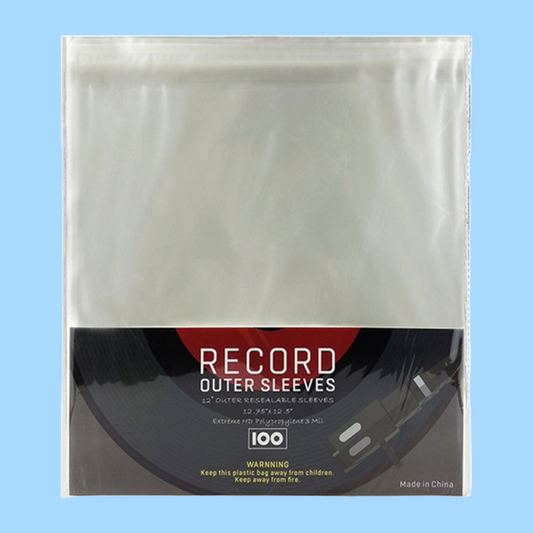 Silcron 12 Inch LP Record Sleeves - 100 Pack